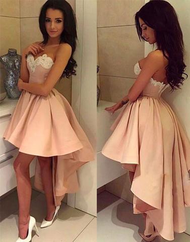 2017 prom dresses,Cute prom dresses,high low prom dress, cute homecoming dress,BD170426