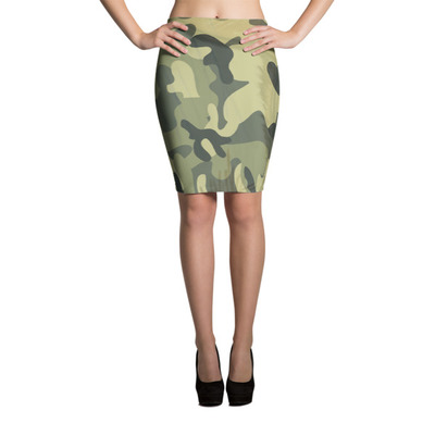 Michael David camo Collection - In November Rain Pencil Skirt