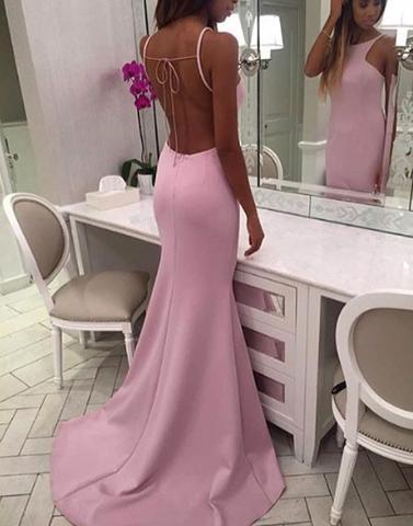 2017 prom dresses,Simple prom dresses,pink prom dresses,mermaid prom dresses,long prom dress, pink evening dress,BD170811