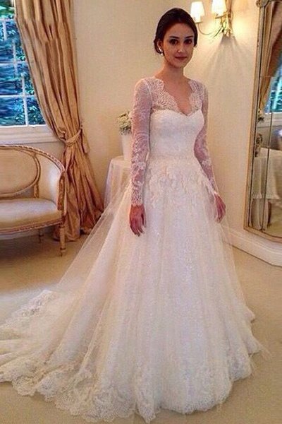 Charming Lace wedding dress, lace wedding dress, cheap wedding dress, cheap wedding gown, bridal wedding dress,W12