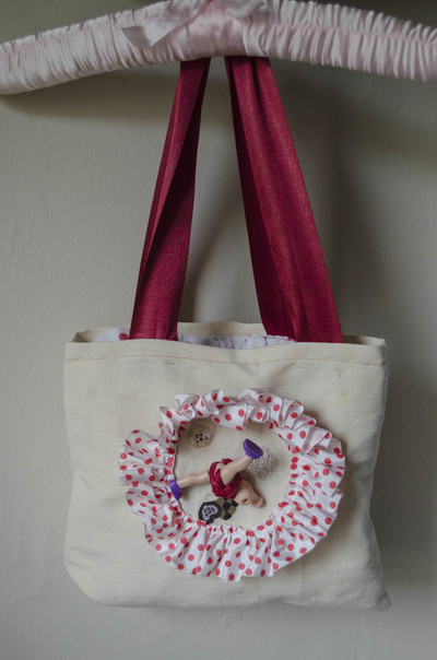 Cult party-kei "Alice has lost his head" reversible bag+brooch kit