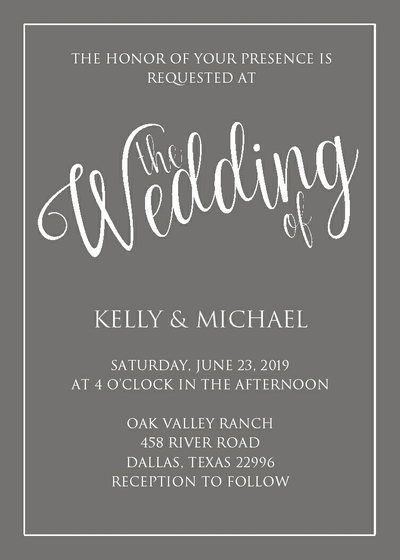 Wedding Invitation Suite