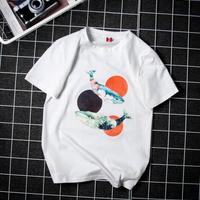 Harajuku Fish Printed T-shirt - Thumbnail 1