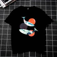 Harajuku Fish Printed T-shirt - Thumbnail 2