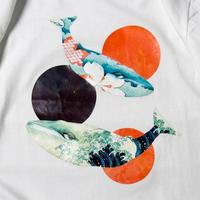 Harajuku Fish Printed T-shirt - Thumbnail 3