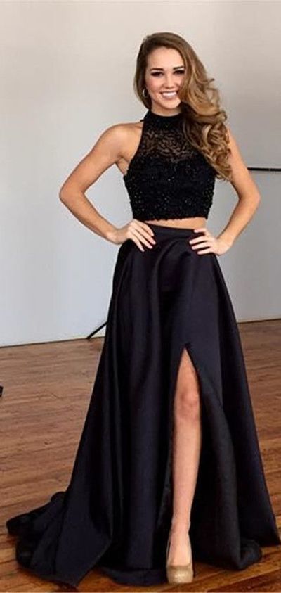 High Quality Floor Length Backless Prom Dresses, Backless Black Prom Dresses 2016, Backless Prom Formal Gown