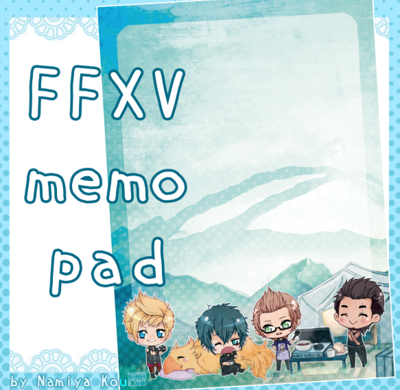 Memo Pad 'Camp' (FFXV)