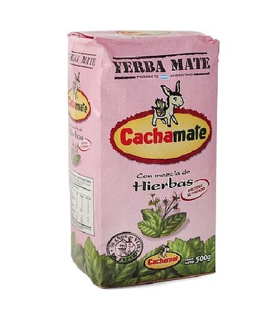 CACHAMATE ROSA YERBA MATE Con Mezcla De Hierbas 500gr