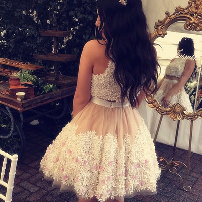 Two pieces homecoming dresses,pretty party dress,charming homecoming dress,graduation dress,homecoming dress,short prom dress d26 - Thumbnail 4