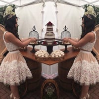 Two Pieces Homecoming Dresses,Pretty Party Dress,Charming Homecoming Dress,Graduation Dress,Homecoming Dress,Short Prom Dress D26 - Thumbnail 1