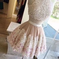 Two Pieces Homecoming Dresses,Pretty Party Dress,Charming Homecoming Dress,Graduation Dress,Homecoming Dress,Short Prom Dress D26 - Thumbnail 3