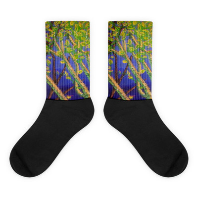 Tree Magic In Progress socks by Michael David