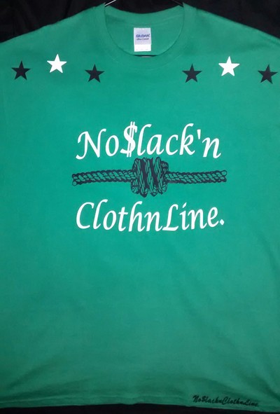 No$lack'nClothnLine. (MintGreen,Black&White) T-shirt.