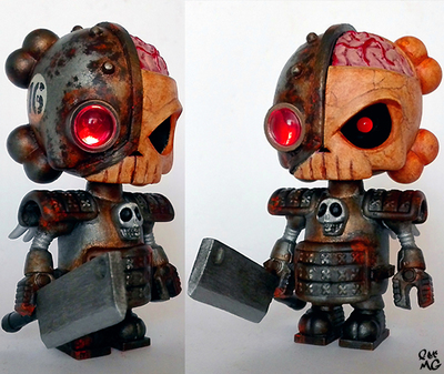 Cyborg samurai skullhead 1