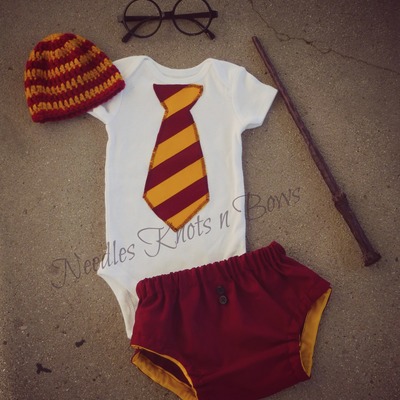 Boys harry potter outfit, baby boys coming home outfit, photo prop outfit - Thumbnail 2