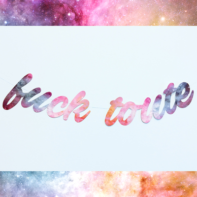 Fuck toute garland / banner in gold triangles and black letters, or glitter, pastel, and rainbow - Thumbnail 5