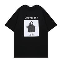 Are You OK Black Tee - Thumbnail 4