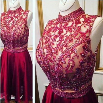 Burgundy Homecoming Dresses,Pretty Party Dress,Charming Homecoming Dress,Graduation Dress,Homecoming Dress,Short Prom Dress D31