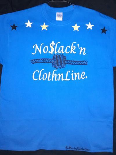 No$lack'nClothnLine. (RoyalBlue,Black,White&Lemon Yellow) T-shirt.