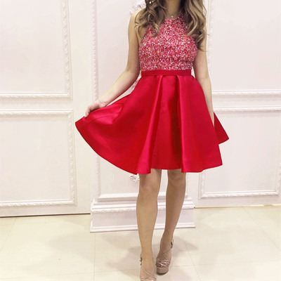 Red homecoming dresses,pretty party dress,charming homecoming dress,graduation dress,homecoming dress,short prom dress d37 - Thumbnail 3