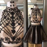 Two Pieces Homecoming Dresses,Pretty Party Dress,Charming Homecoming Dress,Graduation Dress,Homecoming Dress,Short Prom Dress D39 - Thumbnail 1