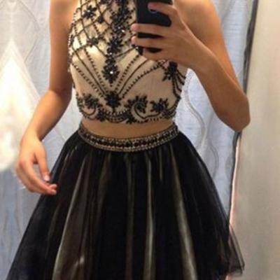 Two pieces homecoming dresses,pretty party dress,charming homecoming dress,graduation dress,homecoming dress,short prom dress d39 - Thumbnail 5