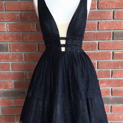 Lace homecoming dresses,pretty party dress,charming homecoming dress,graduation dress,homecoming dress,short prom dress d44 - Thumbnail 5