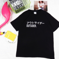 OUTSIDER Black Tee - Thumbnail 4