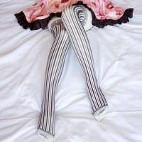 Sweet Gothic Striped Pantyhose Tights - Thumbnail 1