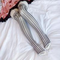 Sweet Gothic Striped Pantyhose Tights - Thumbnail 3