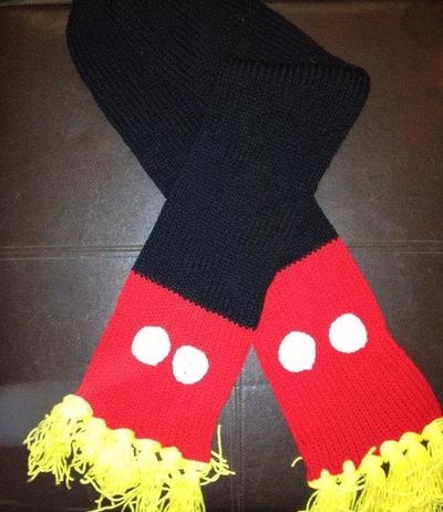Large Mickey Mouse inspired scarf