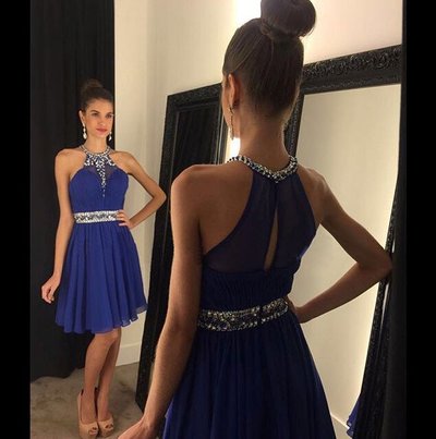 Royal Blue Homecoming Dresses,Pretty Party Dress,Charming Homecoming Dress,Graduation Dress,Homecoming Dress,Short Prom Dress D47