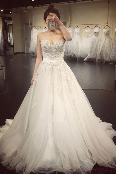 Sweetheart Beading Wedding dress,wedding dress, cheap wedding dress, cheap wedding gown, bridal wedding dress,W34