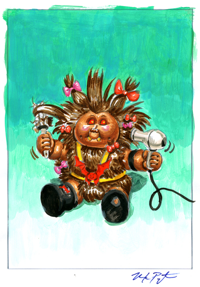 Grizz LORI / Hairy LARRY Color Rough - Disasters of the Universe Series 3 2017