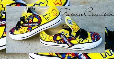 Autism Awareness Custom Converse