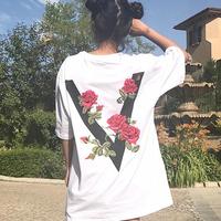 Rose Oversize T-shirt - Thumbnail 2
