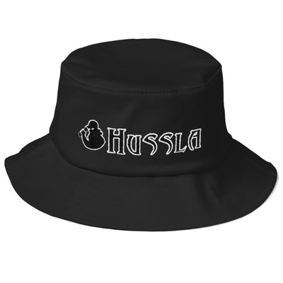Hussla Black White 0706 Old School Bucket Hat