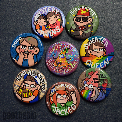 Gravity Falls Pin Set (8)