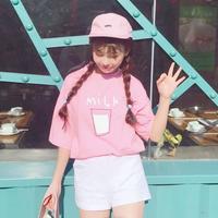 Milk Tee (Pink / Blue) - Thumbnail 1