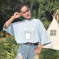 Milk Tee (Pink / Blue) - Thumbnail 2