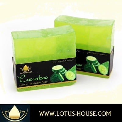 Lotus House Cucumber Natural Handmade Soap (300g) / 3 Bars
