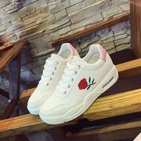 Harajuku Rose White Sneakers Running Shoes - Thumbnail 2