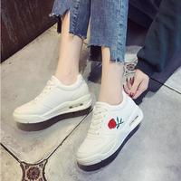 Harajuku Rose White Sneakers Running Shoes - Thumbnail 3