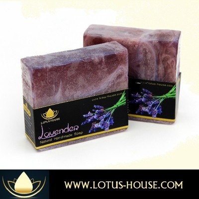 Lotus House Lavender Natural Handmade Soap (300g) / 3 Bars
