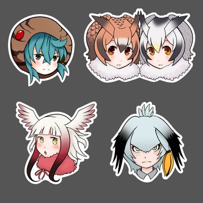 Kemono Friends Acrylic Pins
