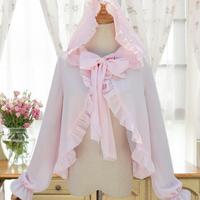 Chiffon Poncho Cape - 5 Colors - Thumbnail 2