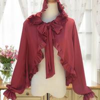 Chiffon Poncho Cape - 5 Colors - Thumbnail 3
