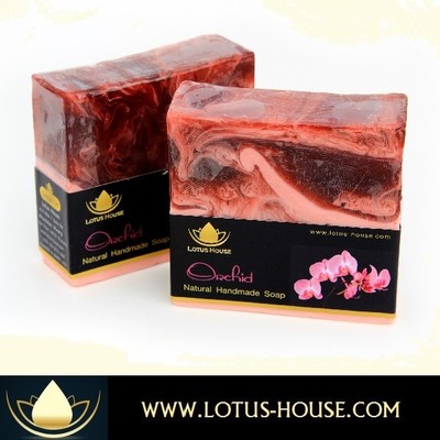 lotus house orchid  natural handmade soap (300g) / 3 bars - Thumbnail 3