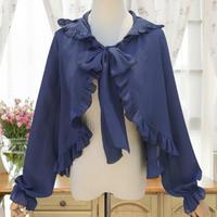 Chiffon Poncho Cape - 5 Colors - Thumbnail 4