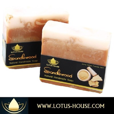 Lotus House Sandalwood Natural Handmade Soap (300g) / 3 Bars